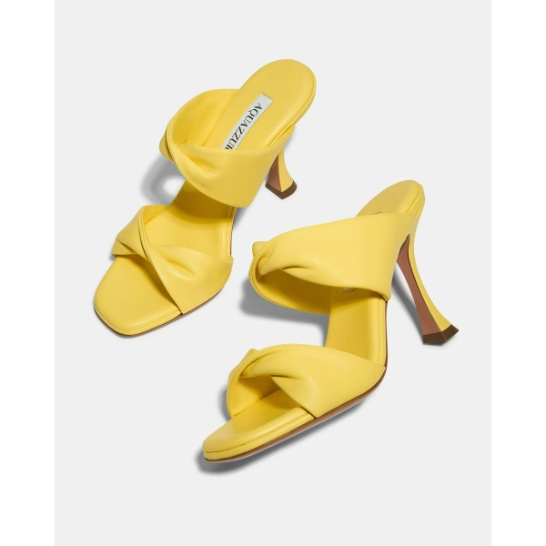 Aquazzura Twist Sandal 95 in Daisy, view 3 | Sandals