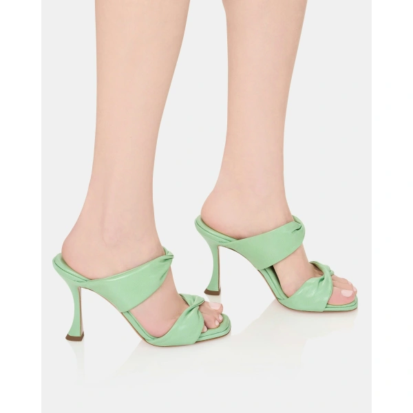 Aquazzura Twist Sandal 95 in Matcha, view 5 | Sandals