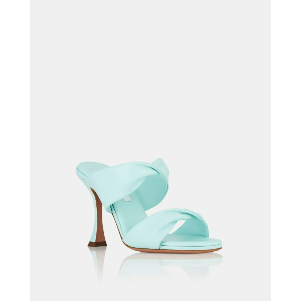 Aquazzura Twist Sandal 95 in Seabreeze, view 2 | Sandals
