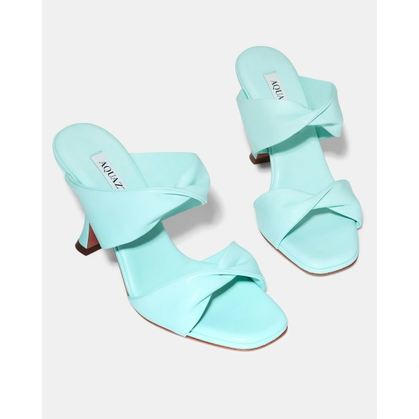 Aquazzura Twist Sandal 95 in Seabreeze, view 3 | Sandals