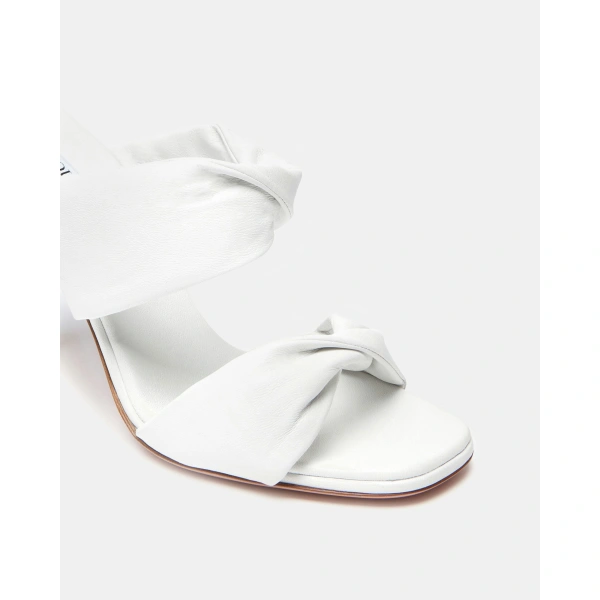 Aquazzura Twist Sandal 95 in White, view 5 | Sandals
