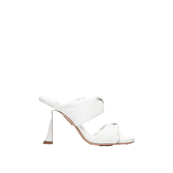 Aquazzura Twist Sandal 95 in White | Sandals
