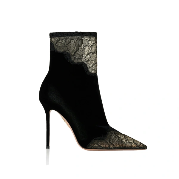 Velvet Meadow Bootie 105 in Black
