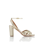 Aquazzura Very Sundance Sandal 85 in Light Gold | Sandals