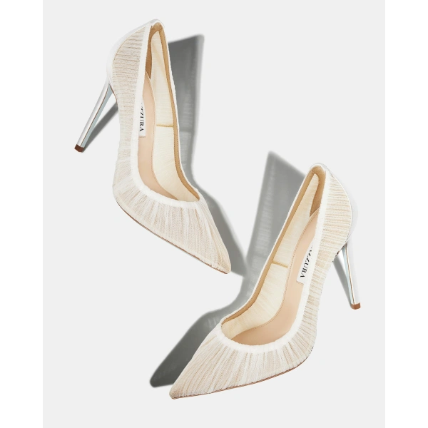 Aquazzura Voile Pump 105 in White, view 3 | Pumps