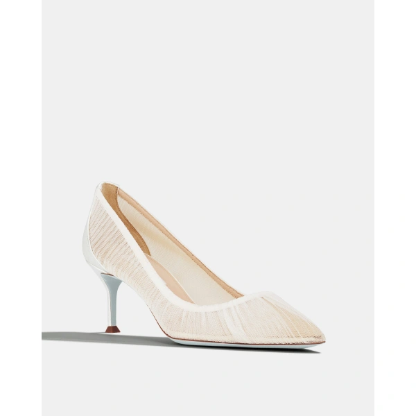 Aquazzura Voile Pump 65 in White, view 2 | Pumps