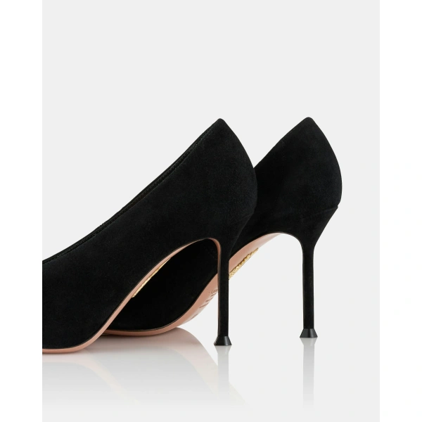 Aquazzura Voltaire Pump 85 in Black, view 4 | Pumps