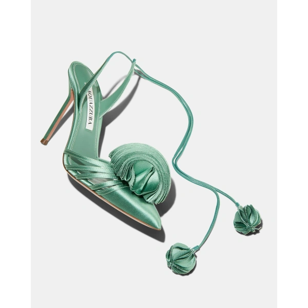 Aquazzura Wild Bloom Pump 105 in Salvia, view 3 | Pumps