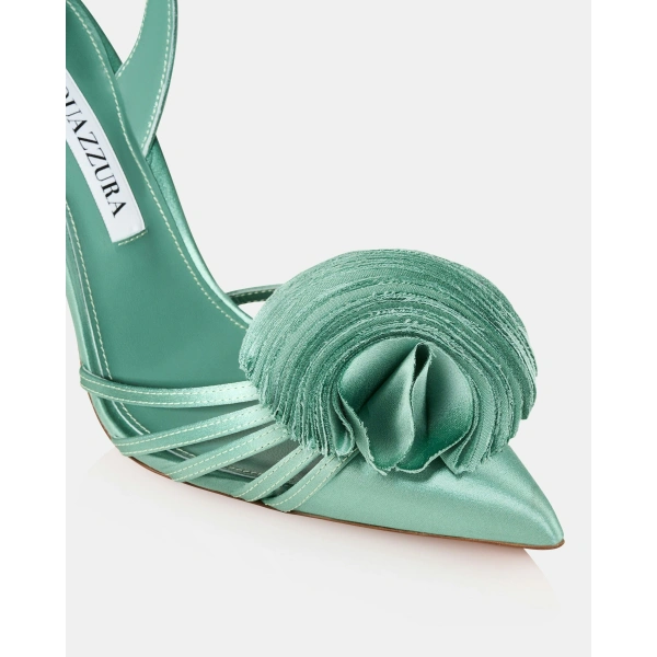 Aquazzura Wild Bloom Pump 105 in Salvia, view 6 | Pumps