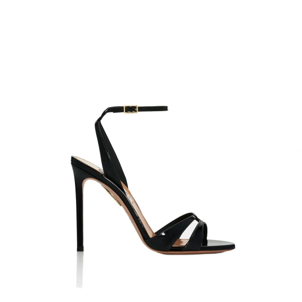 Aquazzura You And I Sandal 105 in Black | Sandals