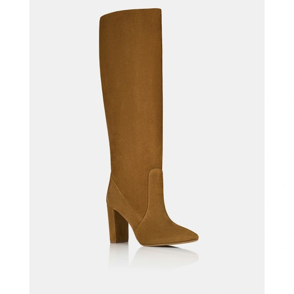 Aquazzura Zane Boot 85 in Chestnut, view 2 | Knee-High Boots