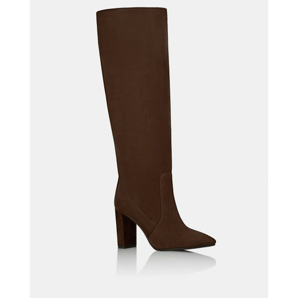Aquazzura Zane Boot 85 in Espresso, view 2 | Knee-High Boots
