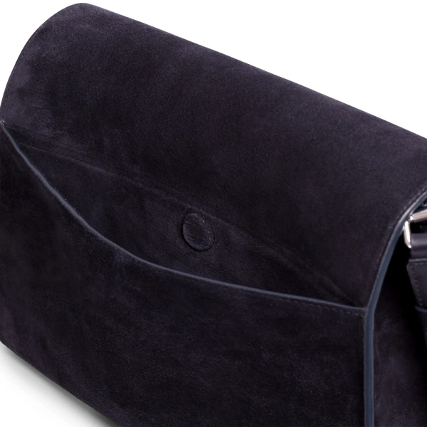 Ateliers Auguste Amelot Silver Edition in Midnight Blue Suede Tote Bag, view 4