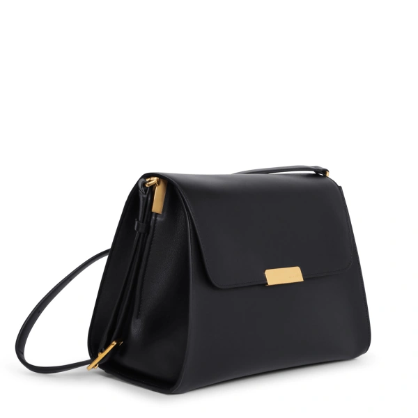 Ateliers Auguste Amelot in Black Smooth Leather Tote Bag, view 2
