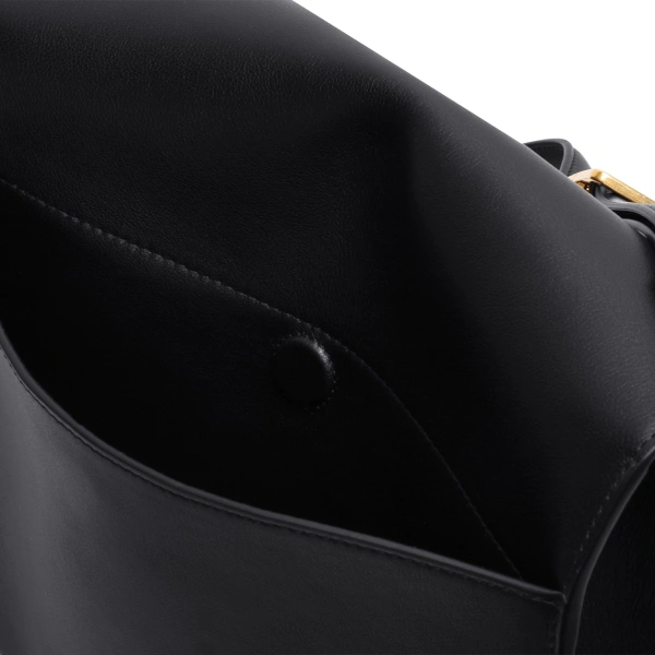 Ateliers Auguste Amelot in Black Smooth Leather Tote Bag, view 5