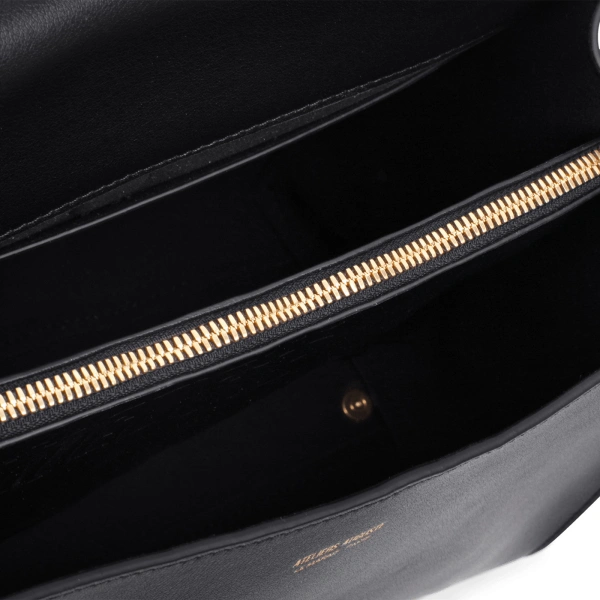 Ateliers Auguste Amelot in Black Smooth Leather Tote Bag, view 6