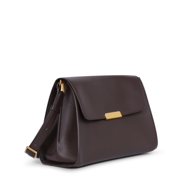 Ateliers Auguste Amelot in Chocolate Smooth Leather Tote Bag, view 2