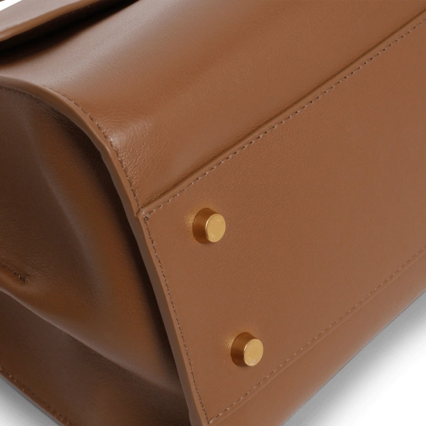 Ateliers Auguste Amelot in Tan Smooth Leather Tote Bag, view 4