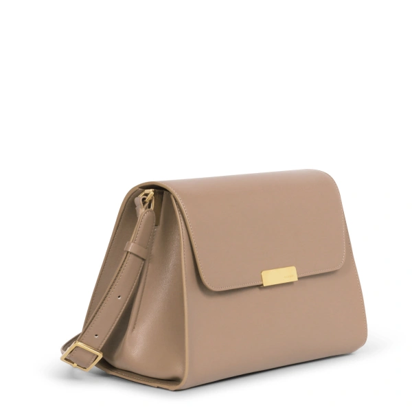 Ateliers Auguste Amelot in Taupe Smooth Leather Tote Bag, view 2