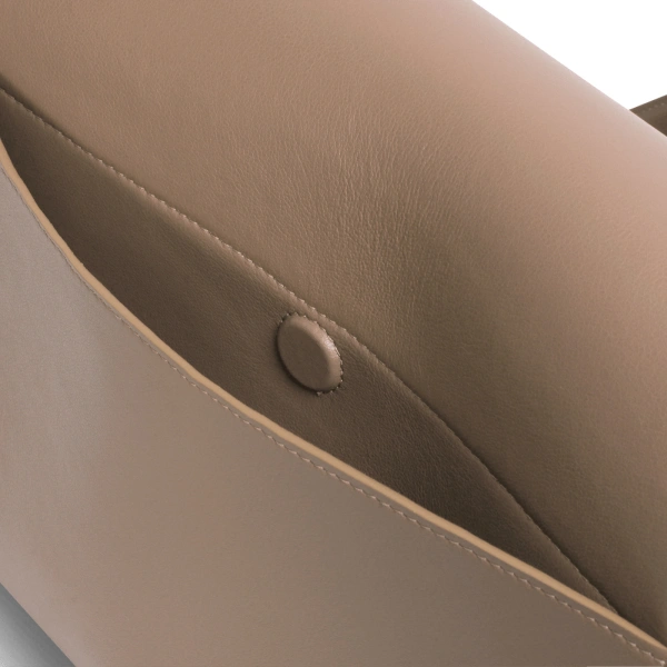 Ateliers Auguste Amelot in Taupe Smooth Leather Tote Bag, view 5