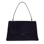Ateliers Auguste Colette Silver Edition in Midnight Blue Suede Ateliers Auguste Colette Silver Edition in Midnight Blue Suede Shoulder Bag