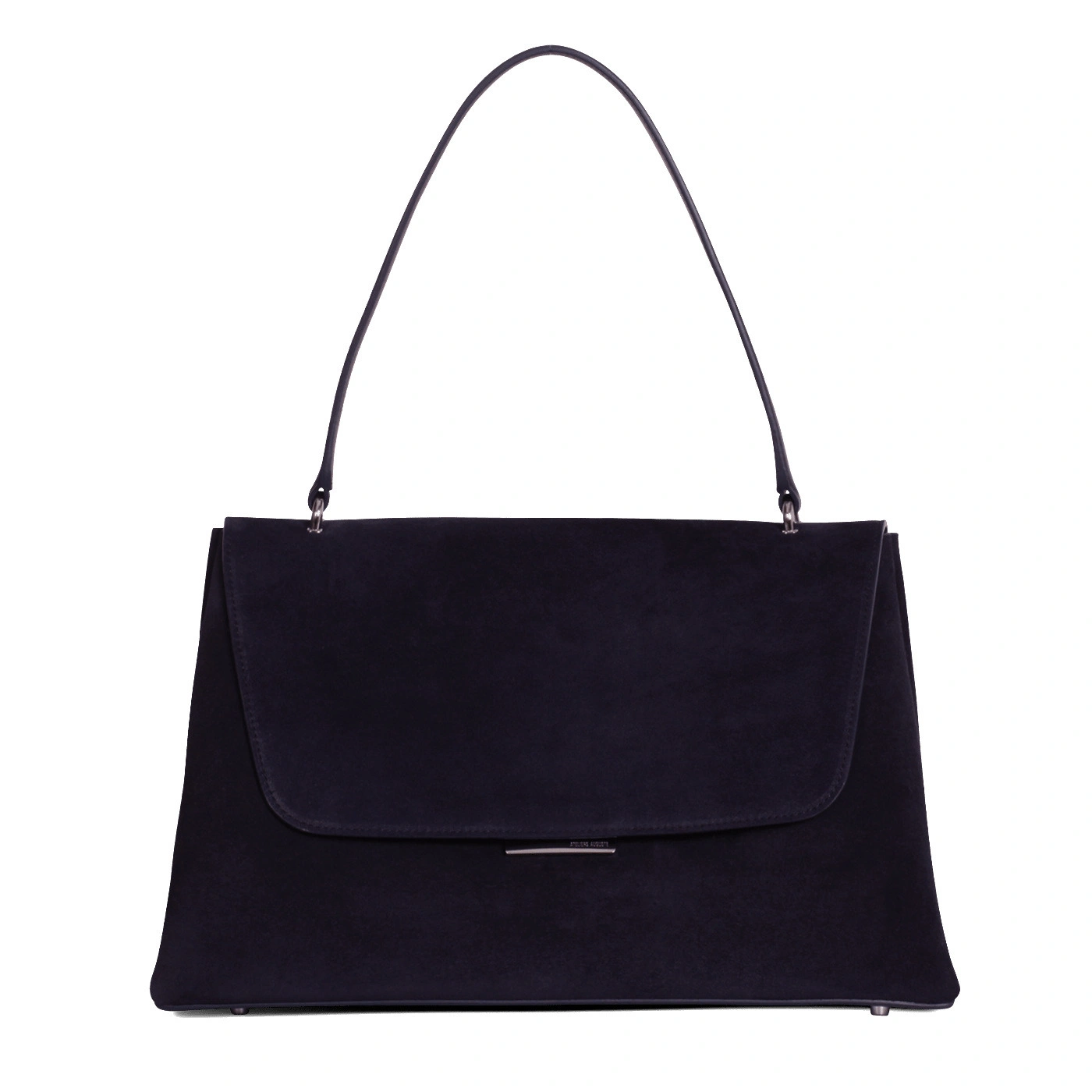 Ateliers Auguste Colette Silver Edition in Midnight Blue Suede Ateliers Auguste Colette Silver Edition in Midnight Blue Suede Shoulder Bag