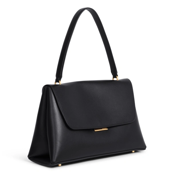 Ateliers Auguste Colette in Black Smooth Leather Shoulder Bag, view 2