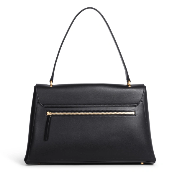 Ateliers Auguste Colette in Black Smooth Leather Shoulder Bag, view 3