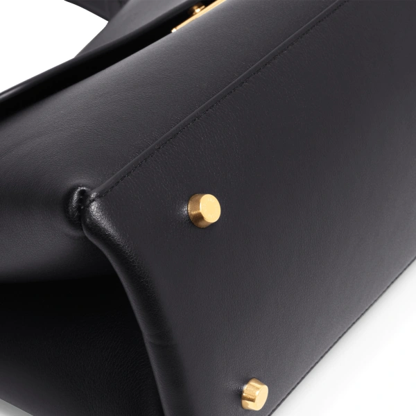 Ateliers Auguste Colette in Black Smooth Leather Shoulder Bag, view 4