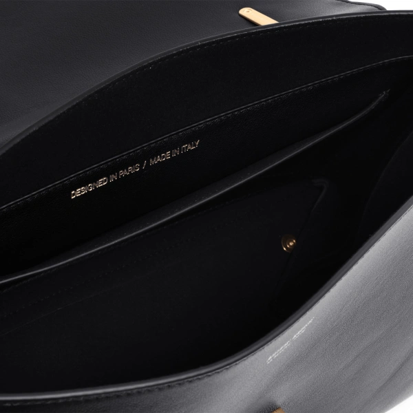 Ateliers Auguste Colette in Black Smooth Leather Shoulder Bag, view 6
