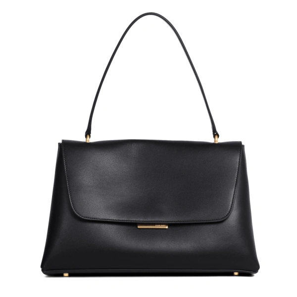 Colette in Black Smooth Leather