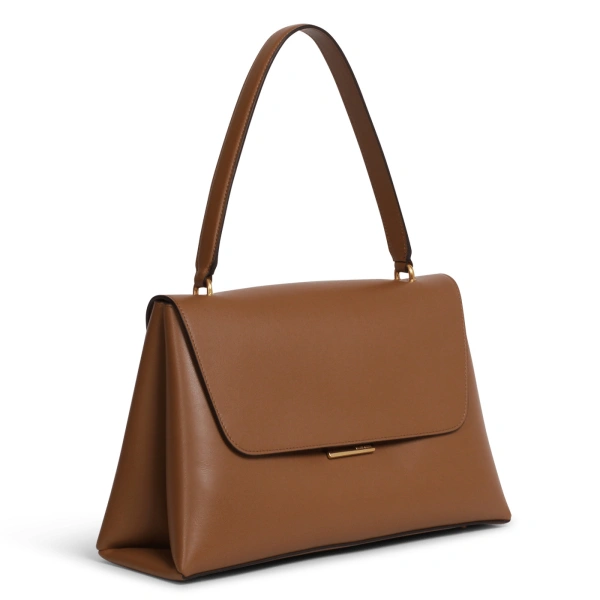Ateliers Auguste Colette in Tan Smooth Leather Shoulder Bag, view 2