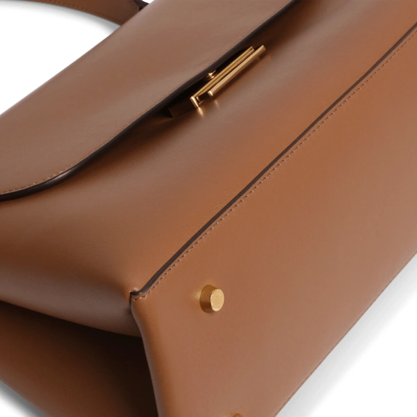Ateliers Auguste Colette in Tan Smooth Leather Shoulder Bag, view 4
