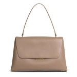 Ateliers Auguste Colette in Taupe Smooth Leather Shoulder Bag
