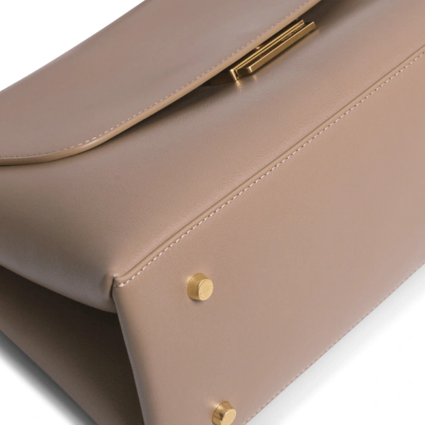 Ateliers Auguste Colette in Taupe Smooth Leather Shoulder Bag, view 4