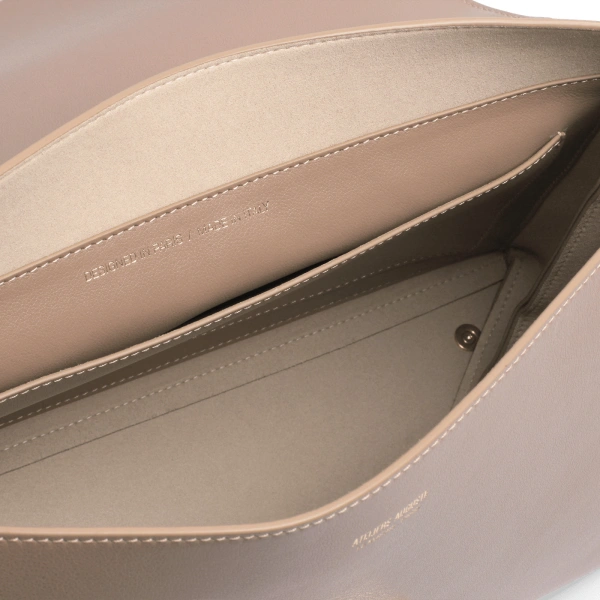 Ateliers Auguste Colette in Taupe Smooth Leather Shoulder Bag, view 6