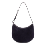 Ateliers Auguste Marceau Silver Edition in Midnight Blue Suede Shoulder Bag