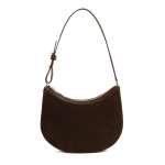 Ateliers Auguste Marceau in Chocolate Suede Shoulder Bag