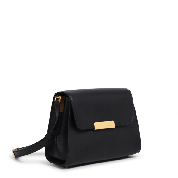 Ateliers Auguste Mini Amelot in Black Smooth Leather Mini Bag, view 2