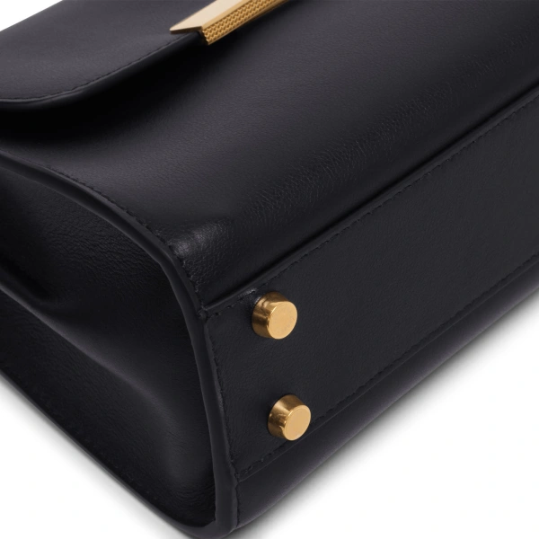 Ateliers Auguste Mini Amelot in Black Smooth Leather Mini Bag, view 3