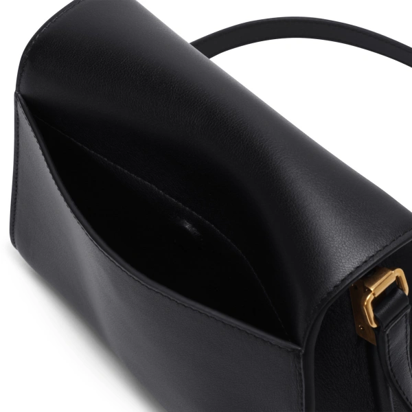 Ateliers Auguste Mini Amelot in Black Smooth Leather Mini Bag, view 4