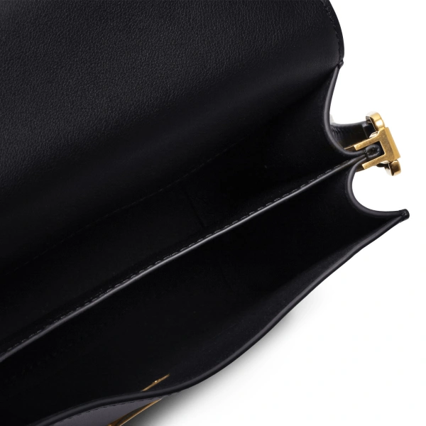 Ateliers Auguste Mini Amelot in Black Smooth Leather Mini Bag, view 5