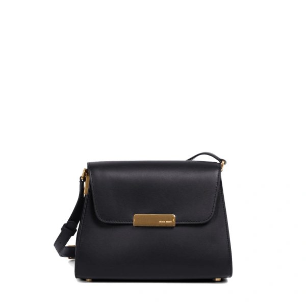 Mini Amelot in Black Smooth Leather