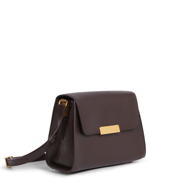 Ateliers Auguste Mini Amelot in Chocolate Smooth Leather Mini Bag, view 2