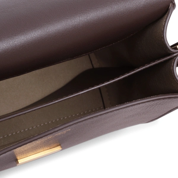 Ateliers Auguste Mini Amelot in Chocolate Smooth Leather Mini Bag, view 5