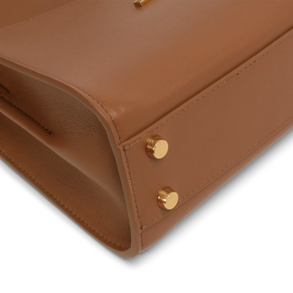 Ateliers Auguste Mini Amelot in Tan Smooth Leather Mini Bag, view 3