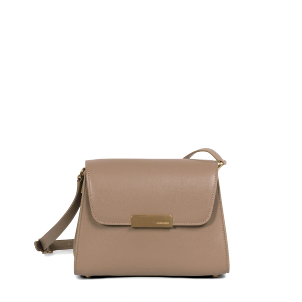 Ateliers Auguste Mini Amelot in Taupe Smooth Leather Mini Bag