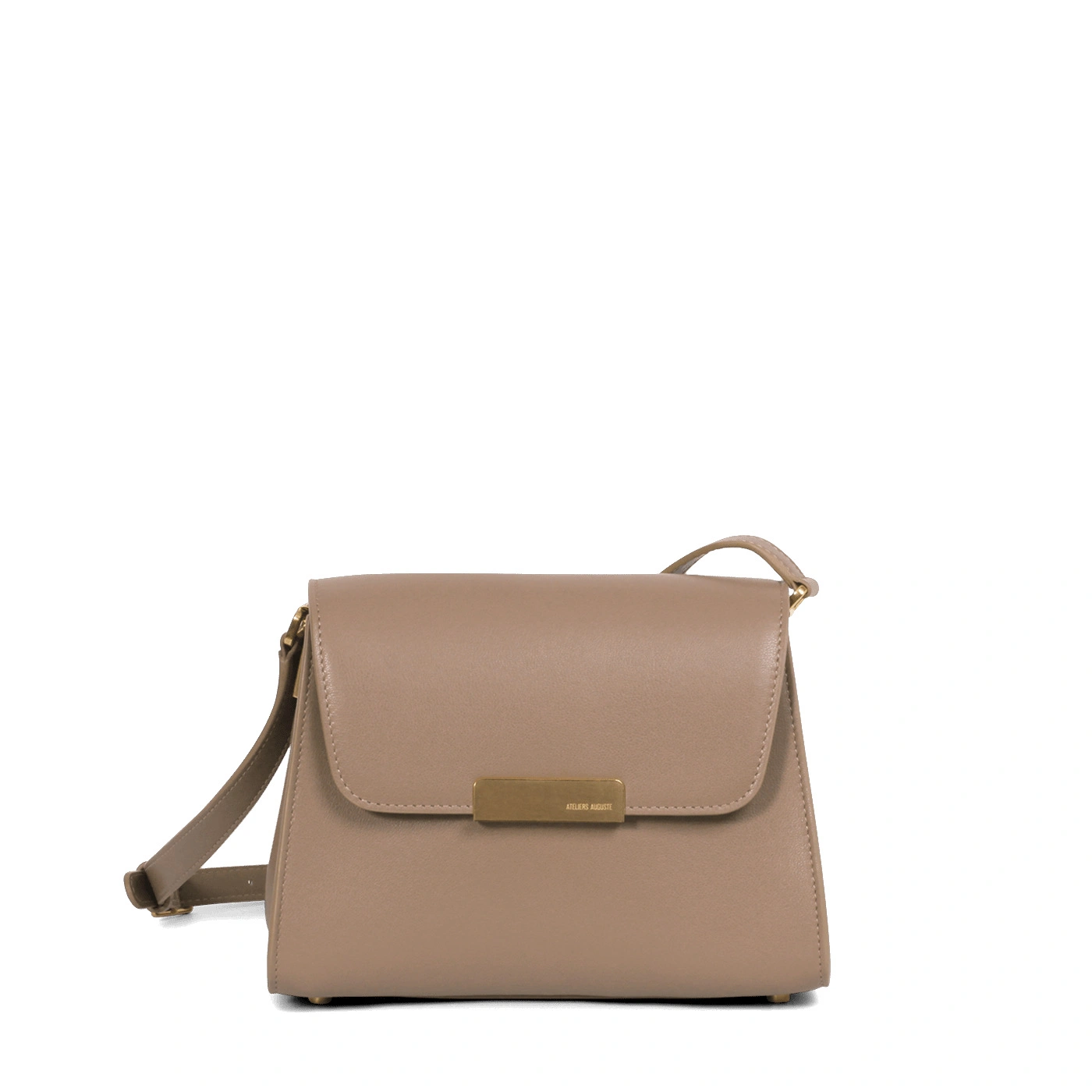 Ateliers Auguste Mini Amelot in Taupe Smooth Leather Ateliers Auguste Mini Amelot in Taupe Smooth Leather Mini Bag