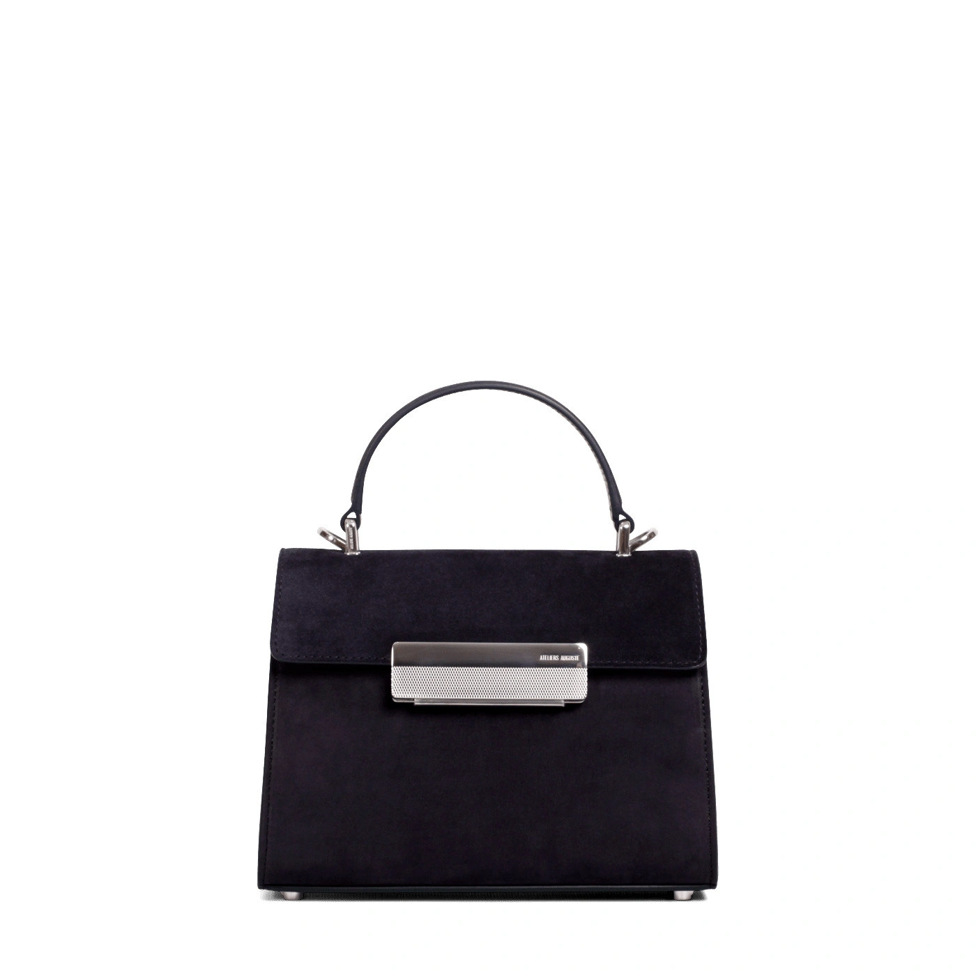 Ateliers Auguste Mini Capucine Silver Edition in Midnight Blue Suede Ateliers Auguste Mini Capucine Silver Edition in Midnight Blue Suede Mini Bag