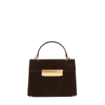 Ateliers Auguste Mini Capucine in Chocolate Suede Mini Bag
